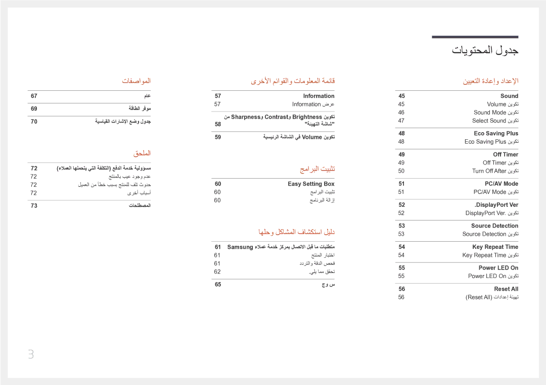 Samsung LS32E590CS/ZR manual تافصاوملا 