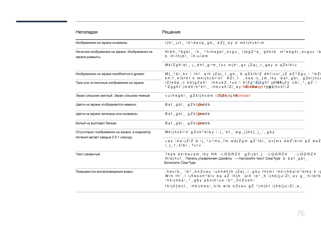 Samsung LS34E790CN/CI manual Проверьте подключение кабеля к устройству, Повторите попытку, Измените настройки Цвет 