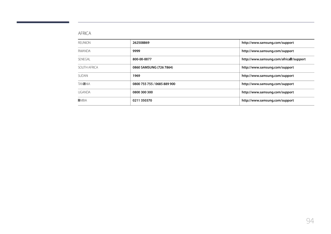 Samsung LS34E790CNS/EN, LS34E790CNS/CH manual 9999, 800-00-0077, Samsung 726, 1969, 0800 755 755 / 0685 889, 0800 300, 0211 