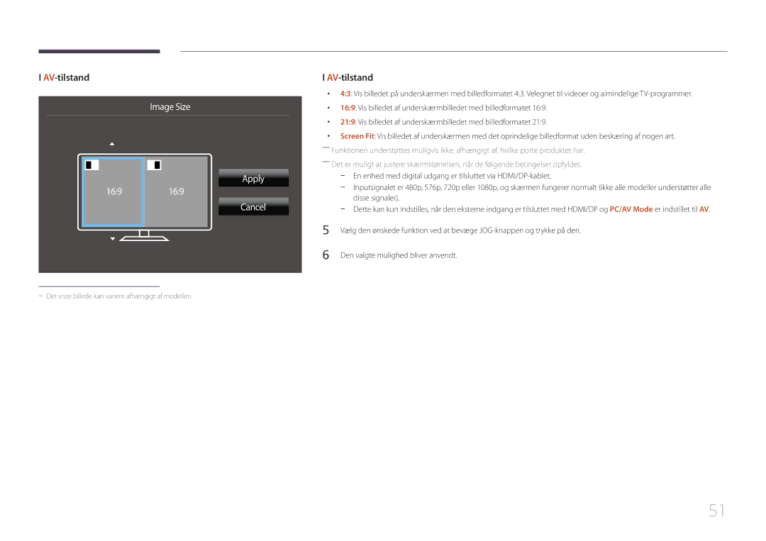 Samsung LS34E790CNS/EN manual En enhed med digital udgang er tilsluttet via HDMI/DP-kablet, Disse signaler 