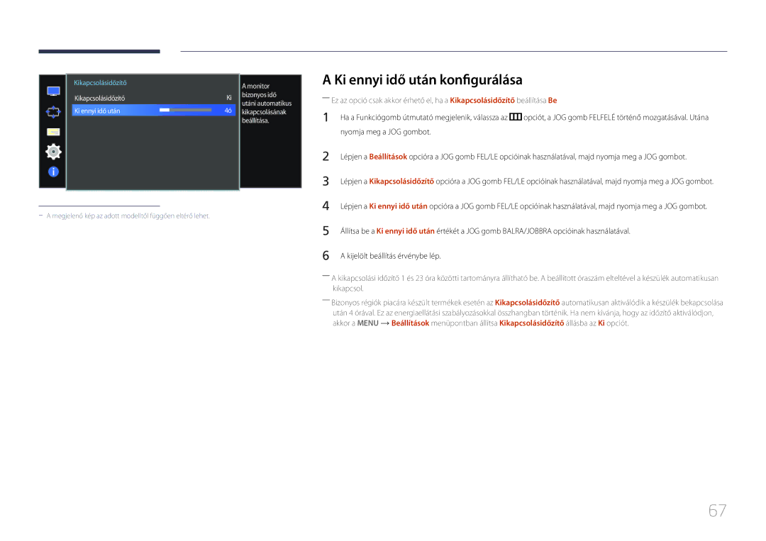 Samsung LS34E790CNS/EN manual Ki ennyi idő után konfigurálása, Monitor 