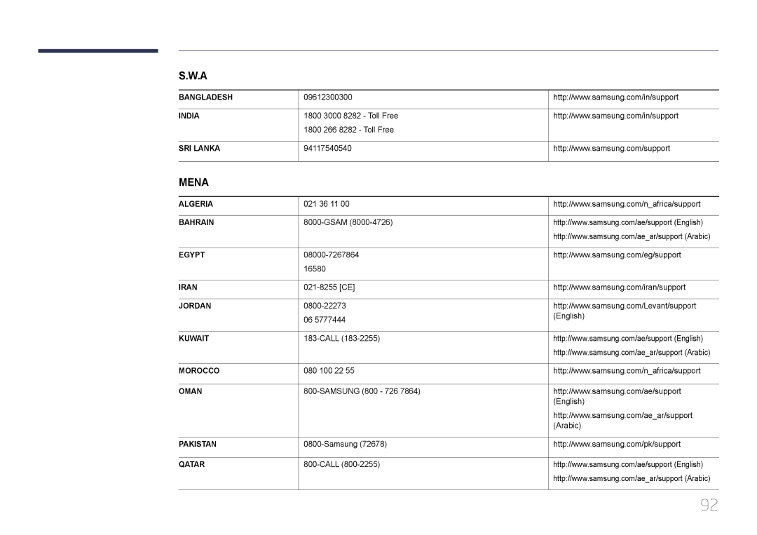 Samsung LS34E790CNS/XV manual Mena 