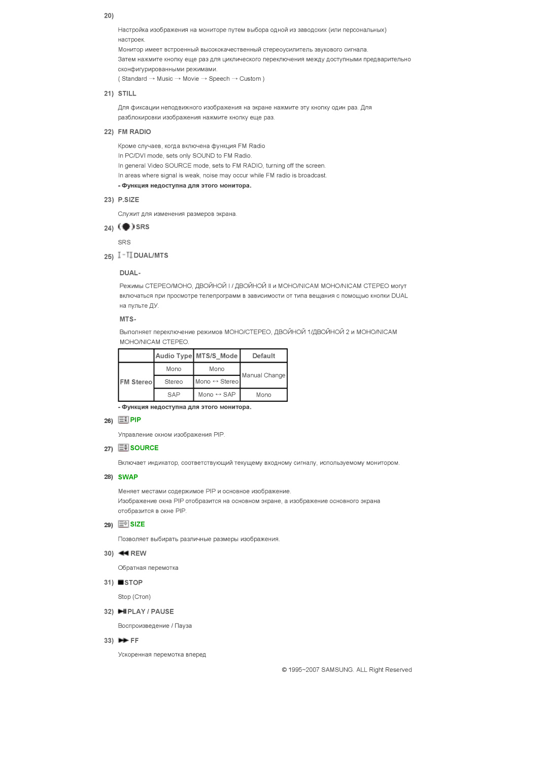 Samsung LS40BHZNS/EDC, LS40BHPNS/EDC, LS40BHVNS/EDC, LS46BHZNS/EDC, LS46BHTNS/EDC, LS40BHTNS/EDC, LS40BHYNS/EDC manual Still 