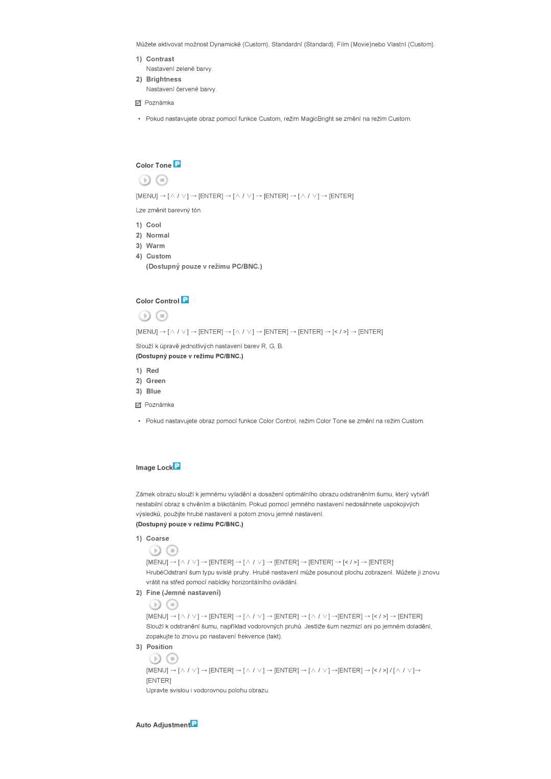 Samsung LS46BHTNS/EDC, LS40BHPNS/EDC, LS46BHZNS/EDC, LS40BHTNS/EDC, LS40BHYNS/EDC, LS40BHRNS/EDC, LS40BHZNS/EDC manual Contrast 