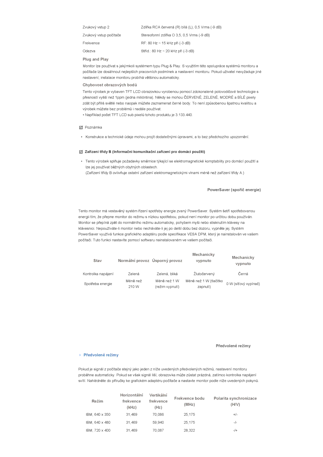 Samsung LS40BHYNS/EDC, LS40BHPNS/EDC, LS46BHZNS/EDC, LS46BHTNS/EDC, LS40BHTNS/EDC, LS40BHRNS/EDC, LS40BHZNS/EDC manual IBM, 640 x 