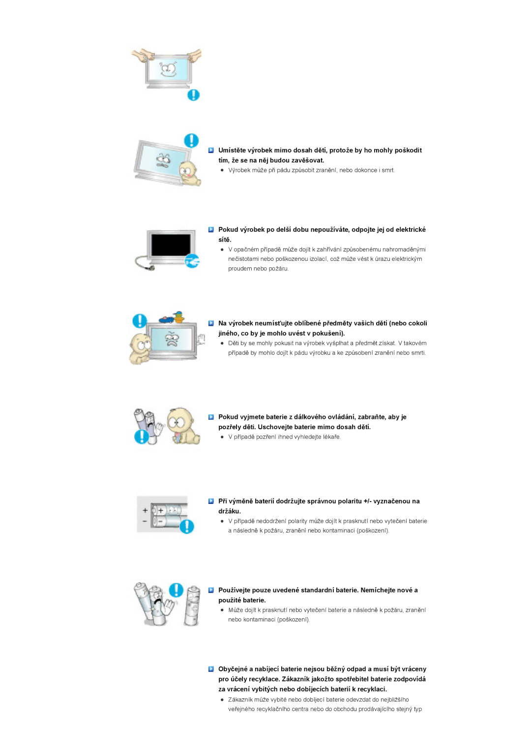 Samsung LS46BHZNS/EDC, LS40BHPNS/EDC, LS46BHTNS/EDC manual Výrobek mĤže pĜi pádu zpĤsobit zranČní, nebo dokonce i smrt 