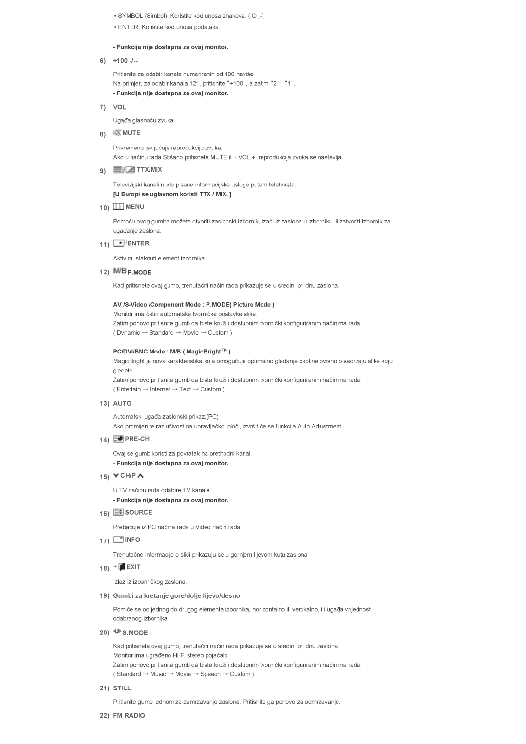 Samsung LS46BHZNS/EDC, LS40BHPNSF/EDC, LS40BHPNS/EDC, LS46BHTNS/EDC, LS40BHTNS/EDC, LS40BHYNS/EDC manual Ttx/Mix 