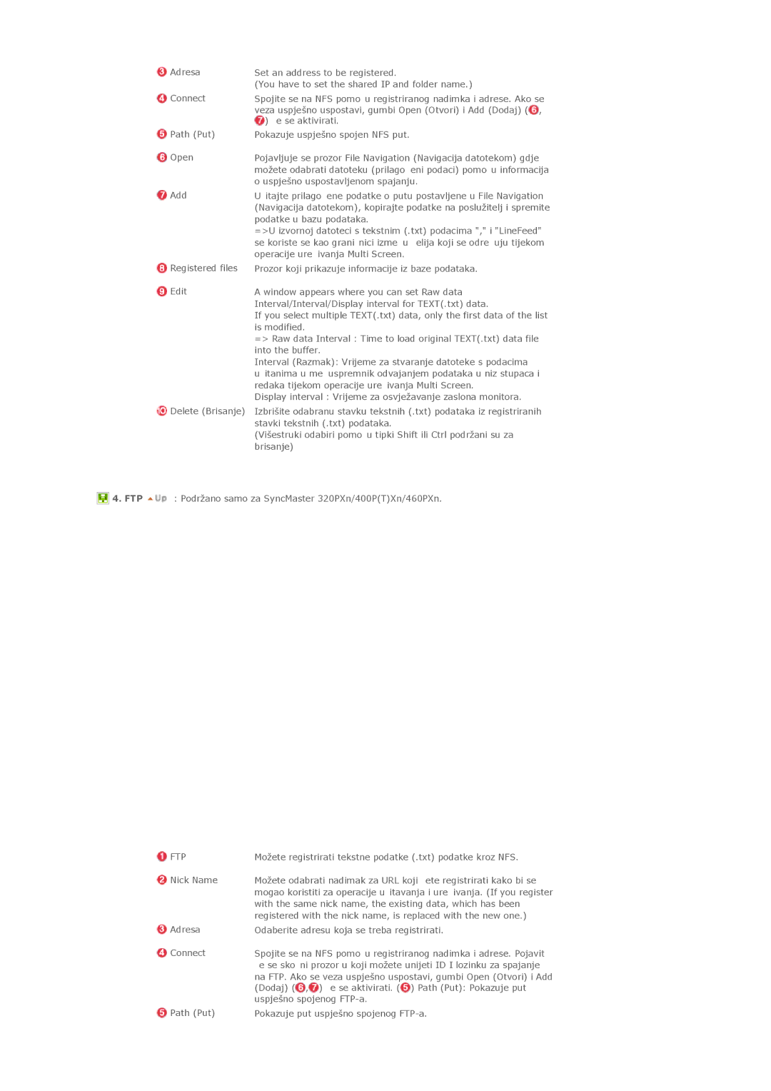 Samsung LS46BHTNS/EDC, LS40BHPNSF/EDC, LS40BHPNS/EDC, LS46BHZNS/EDC, LS40BHTNS/EDC, LS40BHYNS/EDC manual Ftp 