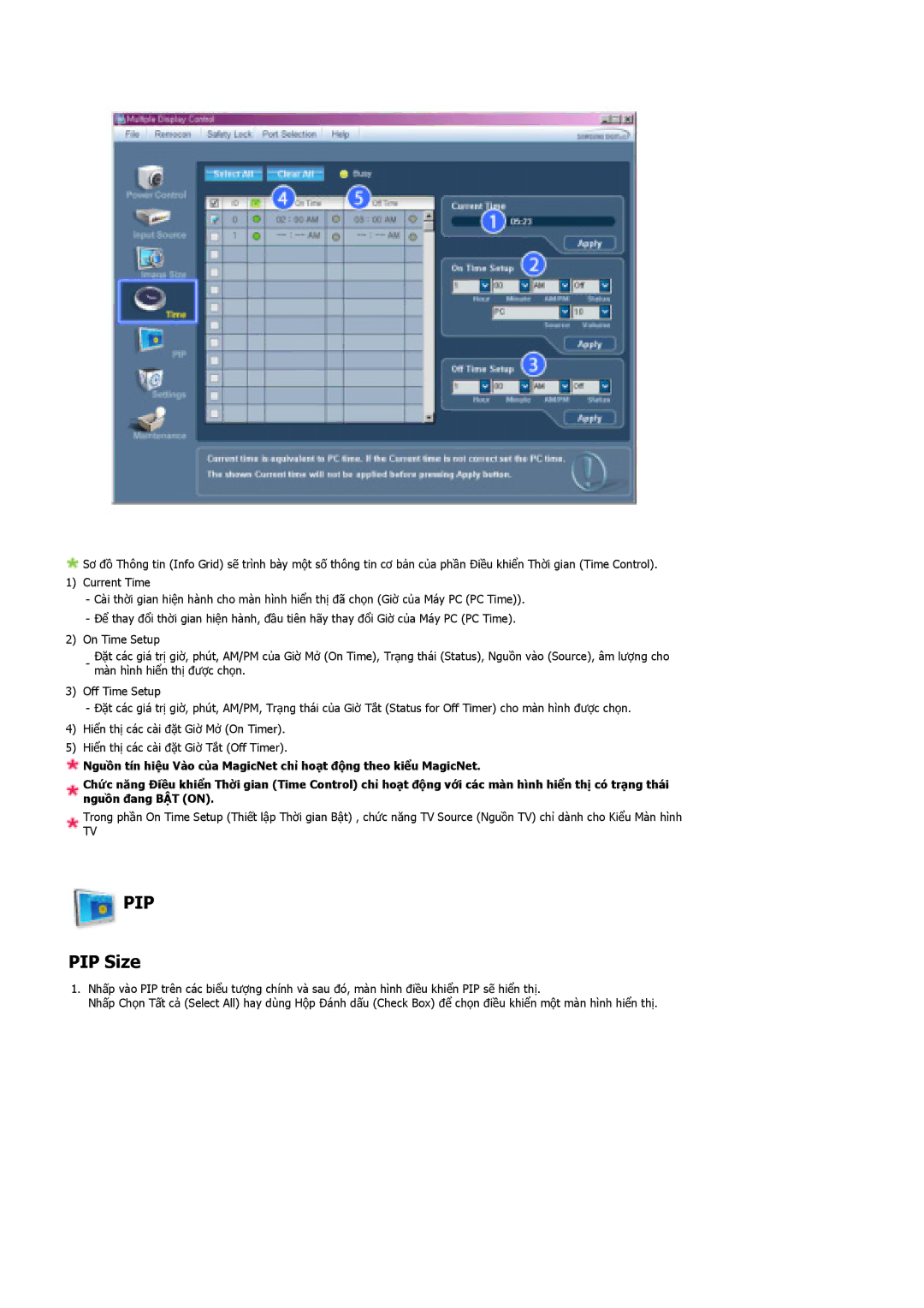 Samsung LS40BHTNB/XSA manual Pip, PIP Size 