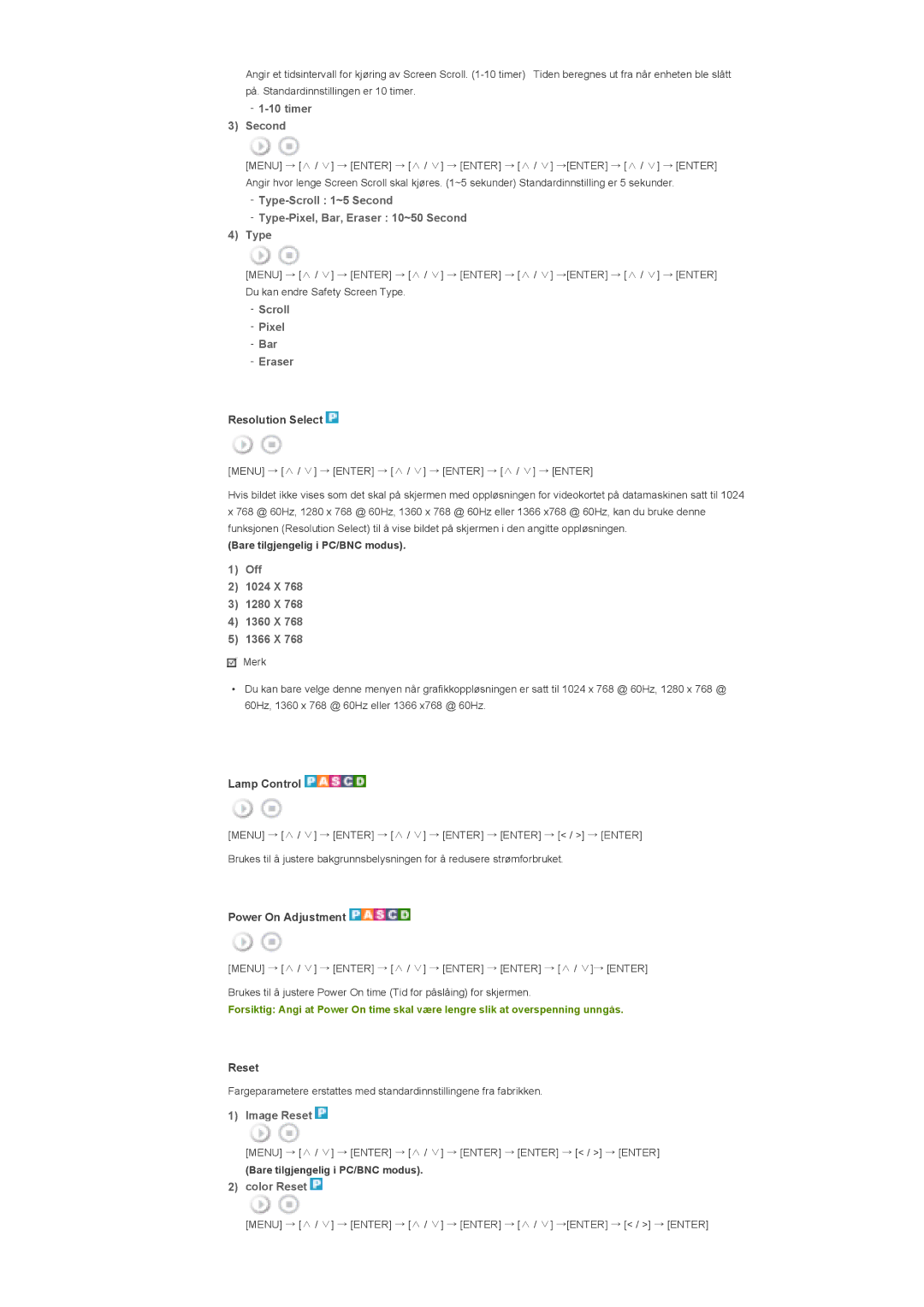 Samsung LS46BHPNS/EDC, LS40BHPNS/EDC, LS46BHZNS/EDC, LS46BHTNS/EDC, LS40BHTNS/EDC, LS40BHYNS/EDC, LS40BHRNS/EDC Timer Second 