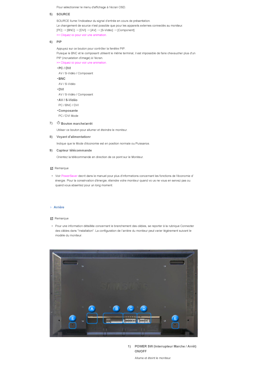 Samsung LS40BHVNS/EDC, LS46BHPNS/EDC, LS40BHRNSF/EDC, LS40BHRNB/EDC, LS40BHPNSF/EDC, LS46BHPNSF/EDC, LS40BHYNB/EDC manual Source 