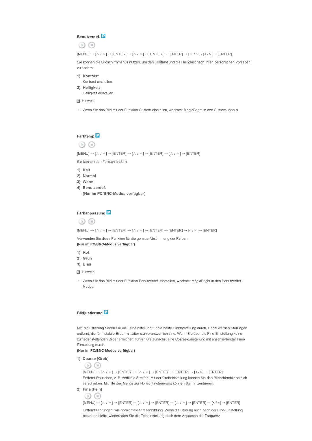 Samsung LS46BHTNBF/EDC, LS46BHYNBF/EDC, LS46BHPNS/EDC, LS40BHTNB/EDC, LS40BHYNSF/EDC, LS46BHYNSF/EDC, LS40BHPNS/EDC Kontrast 