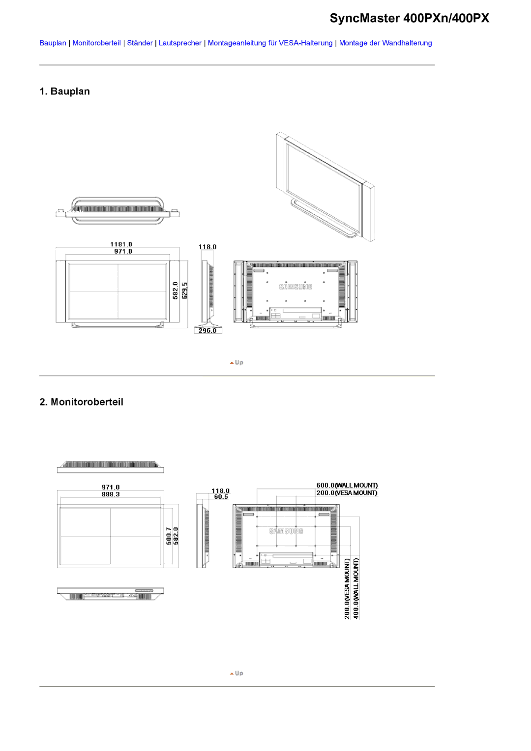 Samsung LS46BHTNS/EDC, LS46BHTNBF/EDC, LS46BHYNBF/EDC, LS46BHPNS/EDC, LS40BHTNB/EDC, LS40BHYNSF/EDC SyncMaster 400PXn/400PX 