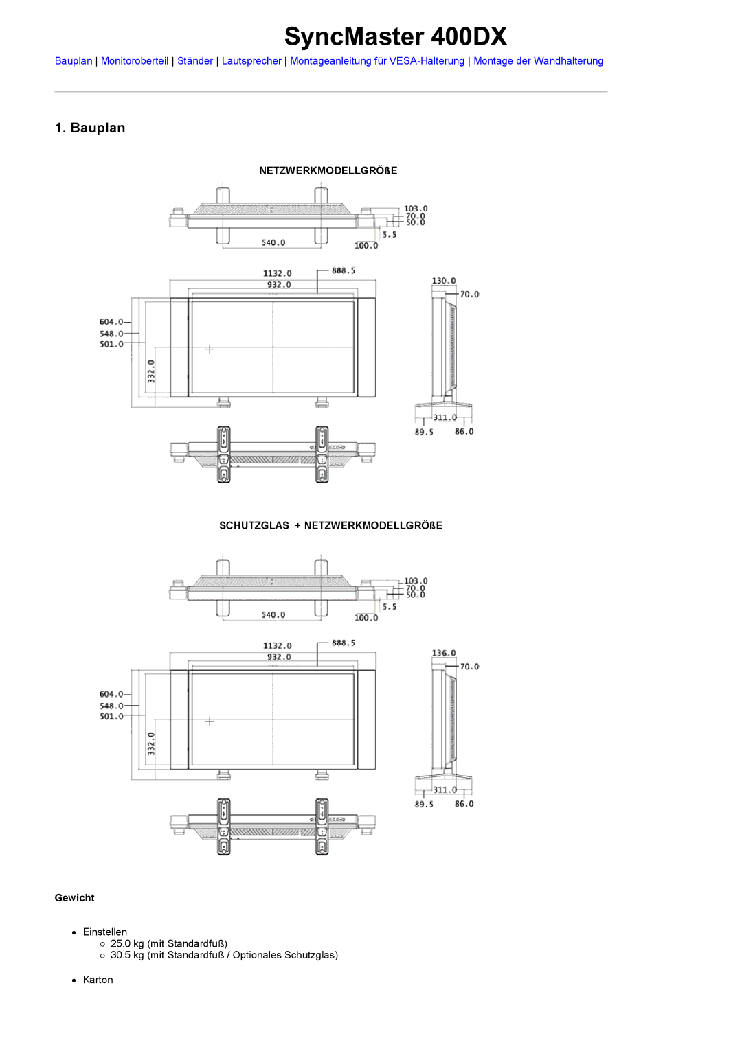 Samsung LS46BPPNS/EDC, LS46BPPNB/EDC, LS40BPPNB/EDC, LS40BPPNS/EDC manual SyncMaster 400DX 