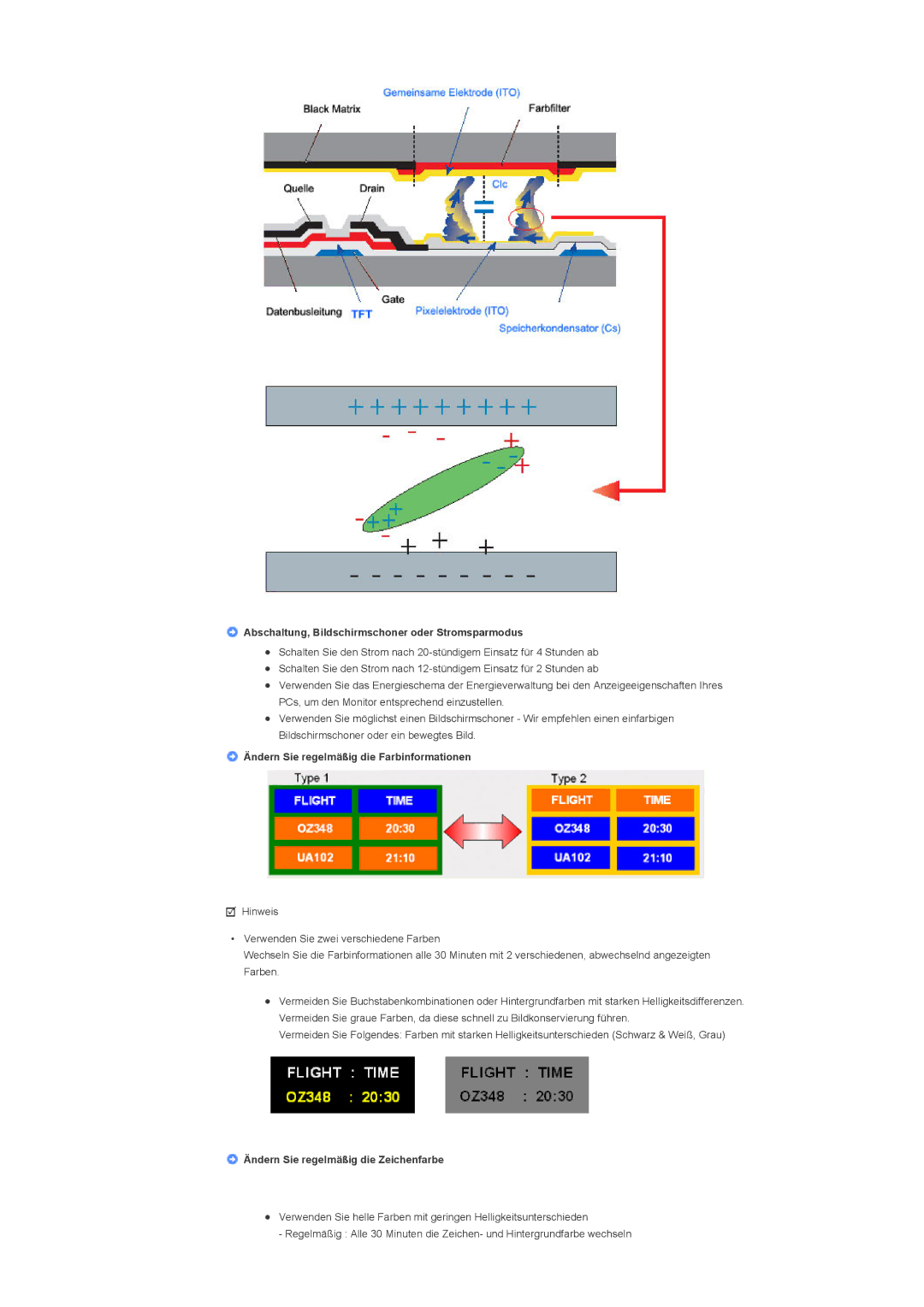 Samsung LS46BPPNB/EDC, LS40BPPNB/EDC, LS46BPPNS/EDC, LS40BPPNS/EDC manual Abschaltung, Bildschirmschoner oder Stromsparmodus 