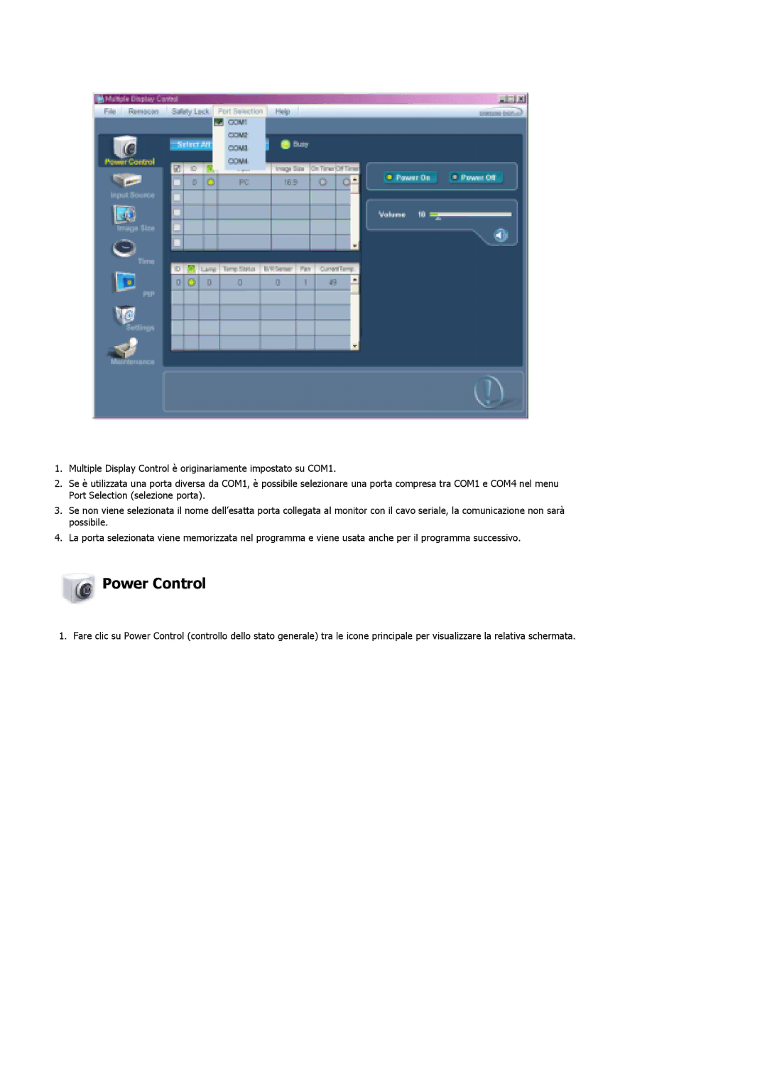 Samsung LS40BPPNB/EDC, LS46BPPNB/EDC, LS46BPPNS/EDC, LS40BPPNS/EDC manual Power Control 