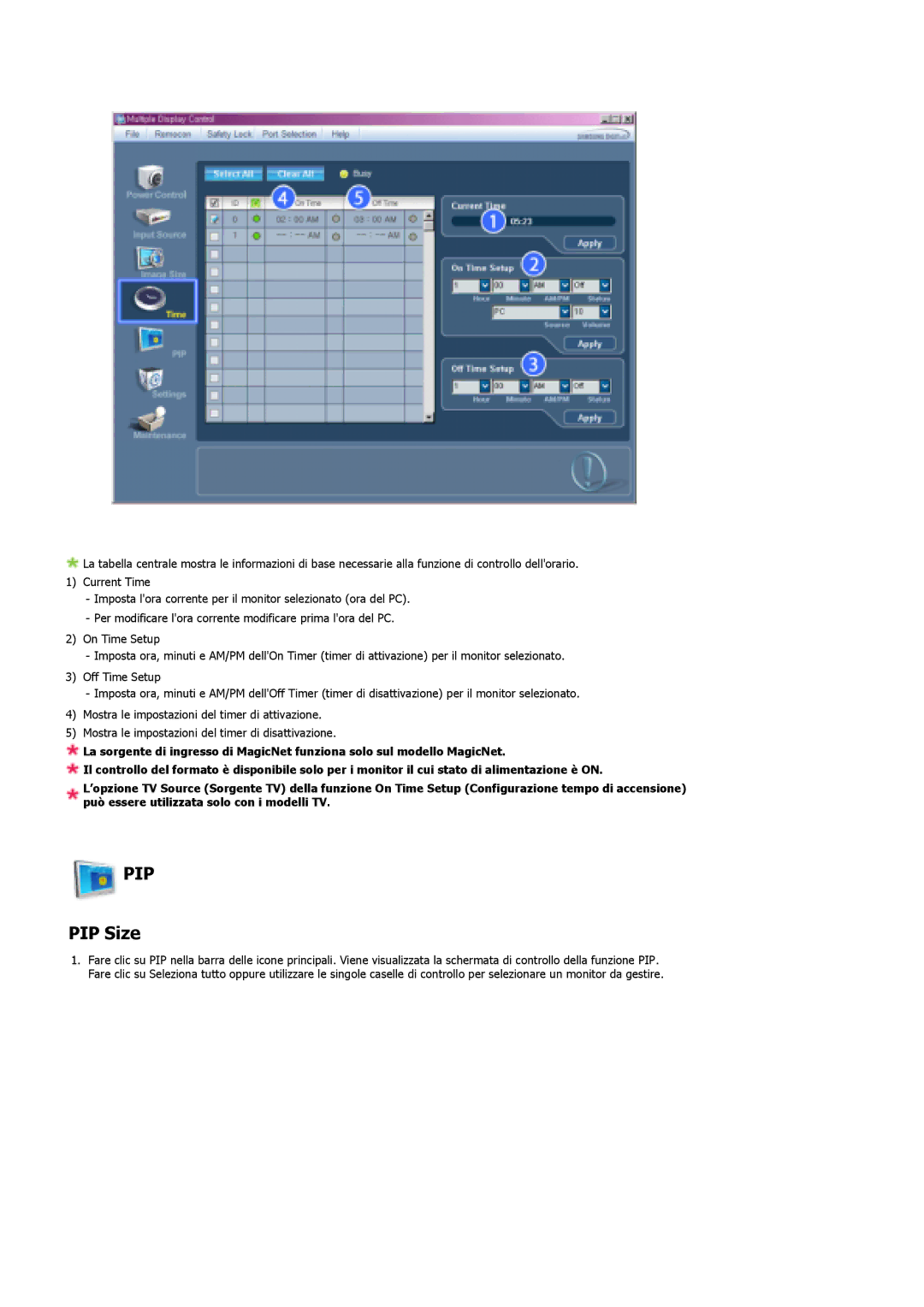 Samsung LS40BPPNS/EDC, LS46BPPNB/EDC, LS40BPPNB/EDC, LS46BPPNS/EDC manual Pip, PIP Size 