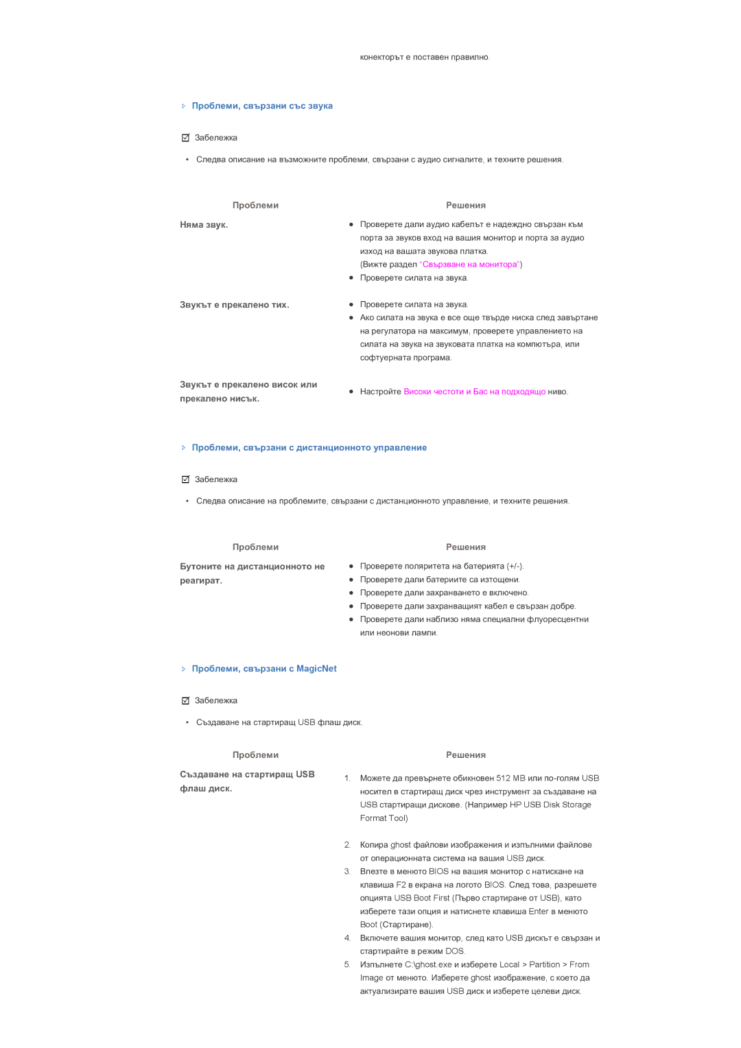 Samsung LS40BPTNB/EDC manual Ɇɹɦɚ ɡɜɭɤ Ɂɜɭɤɴɬ ɟ ɩɪɟɤɚɥɟɧɨ ɬɢɯ, Ɂɜɭɤɴɬ ɟ ɩɪɟɤɚɥɟɧɨ ɜɢɫɨɤ ɢɥɢ, Ɩɪɟɤɚɥɟɧɨ ɧɢɫɴɤ, Ɪɟɚɝɢɪɚɬ 