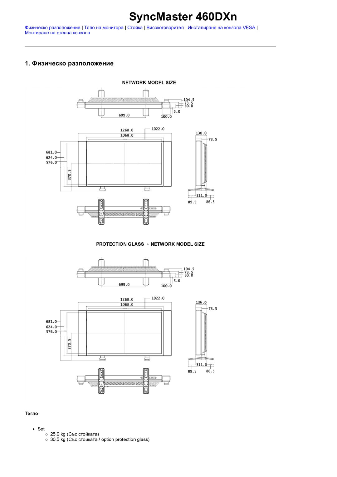 Samsung LS46BPTNB/EDC, LS46BPPNB/EDC, LS40BPTNB/EDC, LS40BPPNB/EDC, LS46BPPNS/EDC, LS40BPPNS/EDC manual SyncMaster 460DXn 