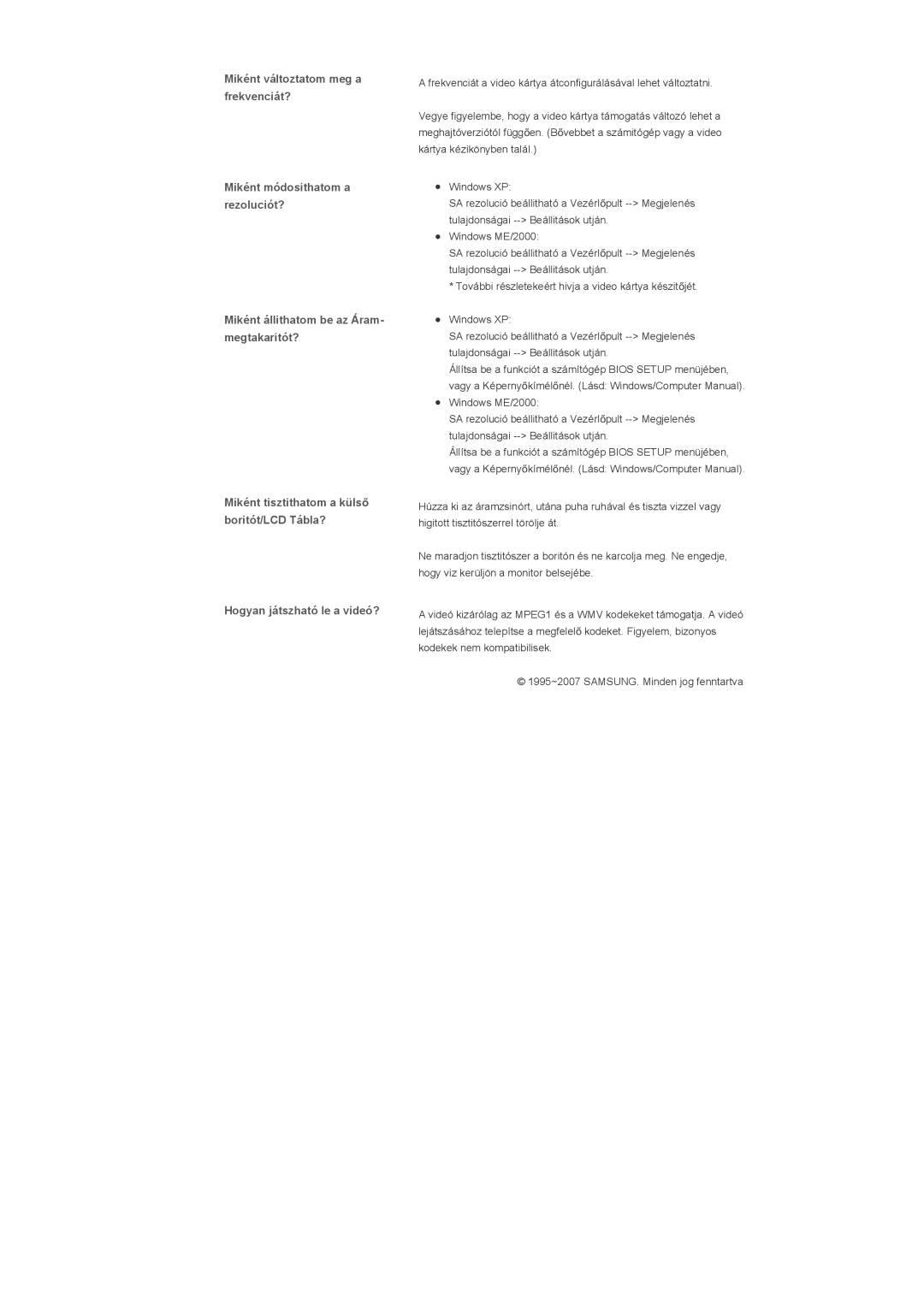 Samsung LS46BPTNS/EDC, LS40BPTNB/EDC, LS40BPTNS/EDC, LS46BPTNB/EDC manual 