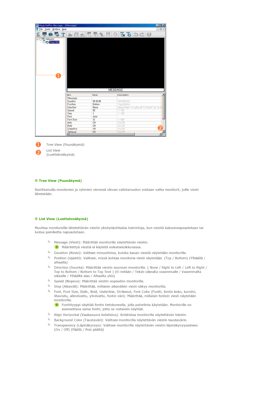 Samsung LS46BPPNS/EDC, LS46BPTNS/EDC, LS46BPPNB/EDC, LS40BPTNB/EDC, LS40BPPNB/EDC, LS46BPTNB/EDC manual Tree View Puunäkymä 