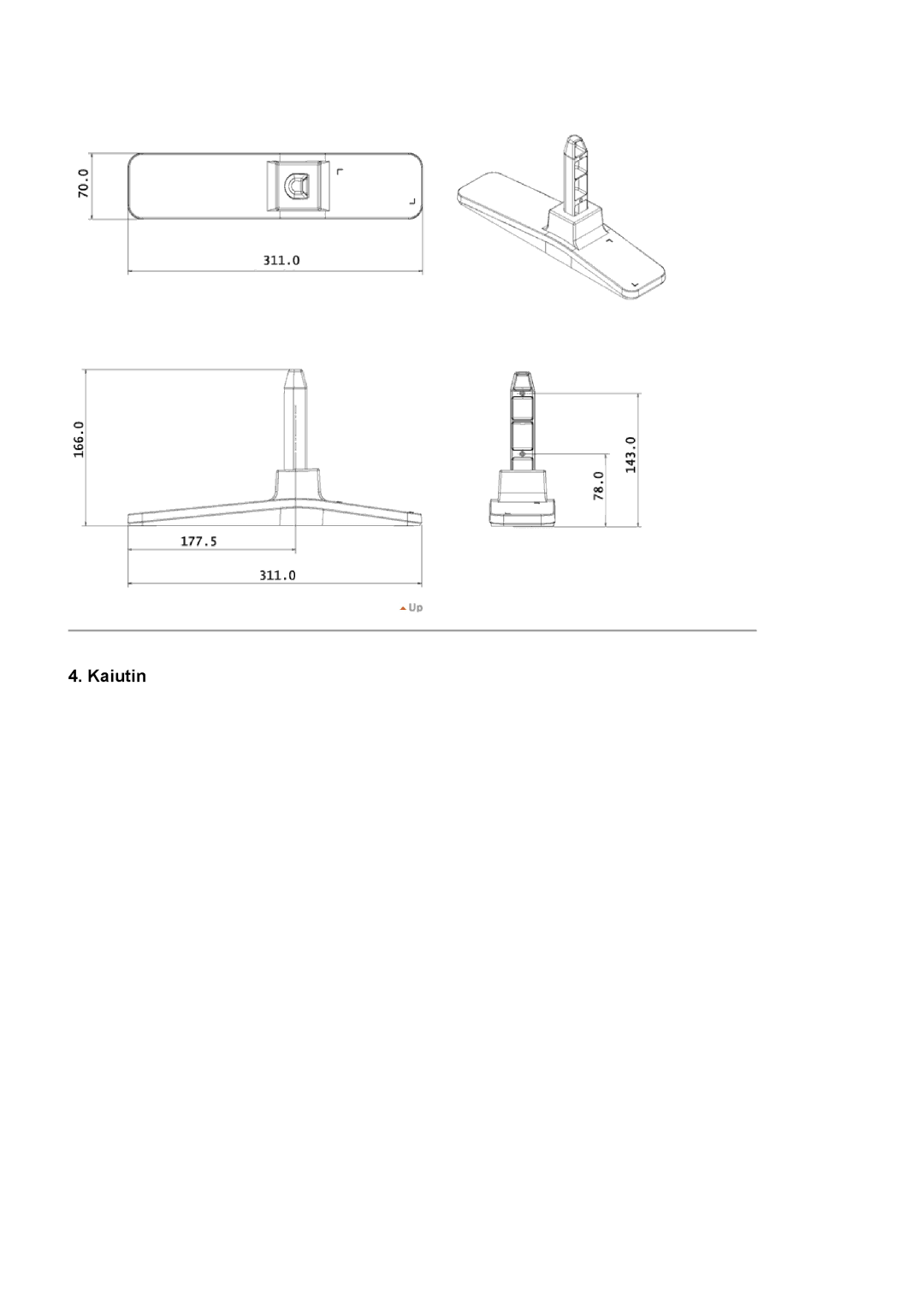 Samsung LS46BPTNS/EDC, LS46BPPNB/EDC, LS40BPTNB/EDC, LS40BPPNB/EDC, LS46BPTNB/EDC, LS46BPPNS/EDC, LS40BPPNS/EDC manual Kaiutin 