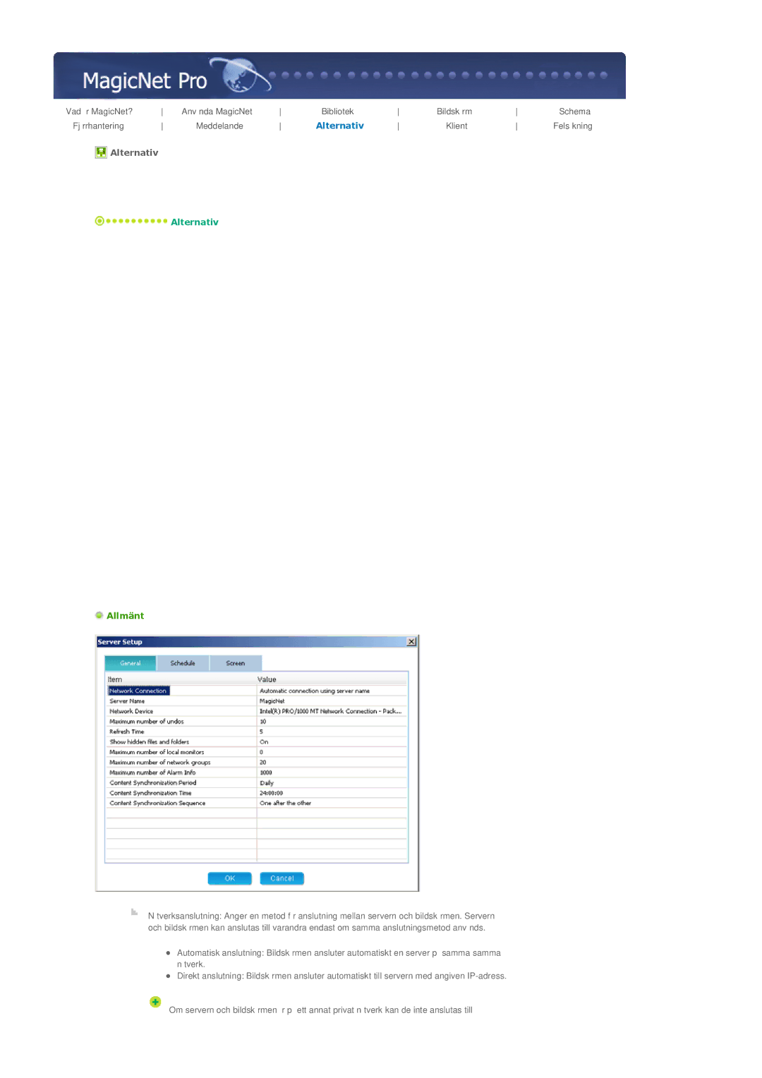 Samsung LS40BPPNB/EDC, LS46BPTNS/EDC, LS46BPPNB/EDC, LS40BPTNB/EDC, LS46BPTNB/EDC, LS46BPPNS/EDC, LS40BPPNS/EDC manual Allmänt 