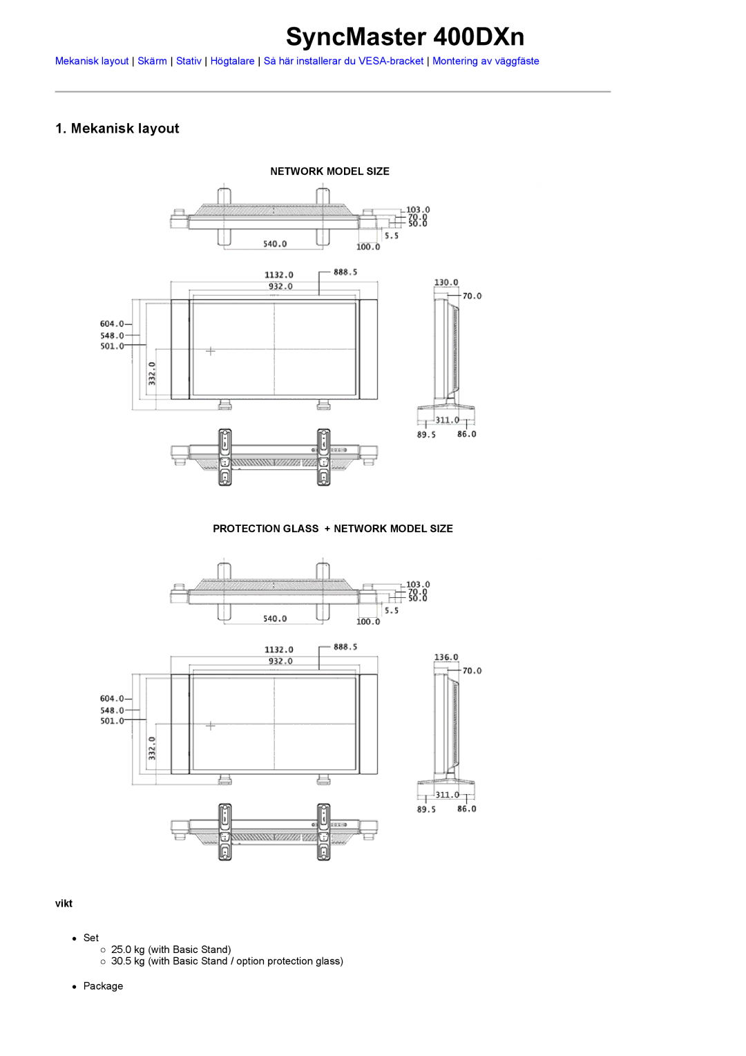 Samsung LS46BPTNB/EDC, LS46BPTNS/EDC, LS46BPPNB/EDC, LS40BPTNB/EDC, LS40BPPNB/EDC, LS46BPPNS/EDC manual SyncMaster 400DXn 