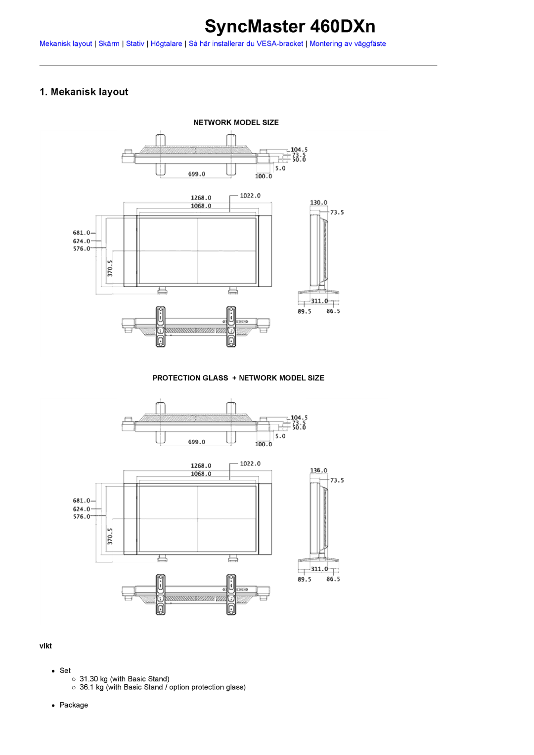 Samsung LS46BPTNB/EDC, LS46BPTNS/EDC, LS46BPPNB/EDC, LS40BPTNB/EDC, LS40BPPNB/EDC, LS46BPPNS/EDC manual SyncMaster 460DXn 