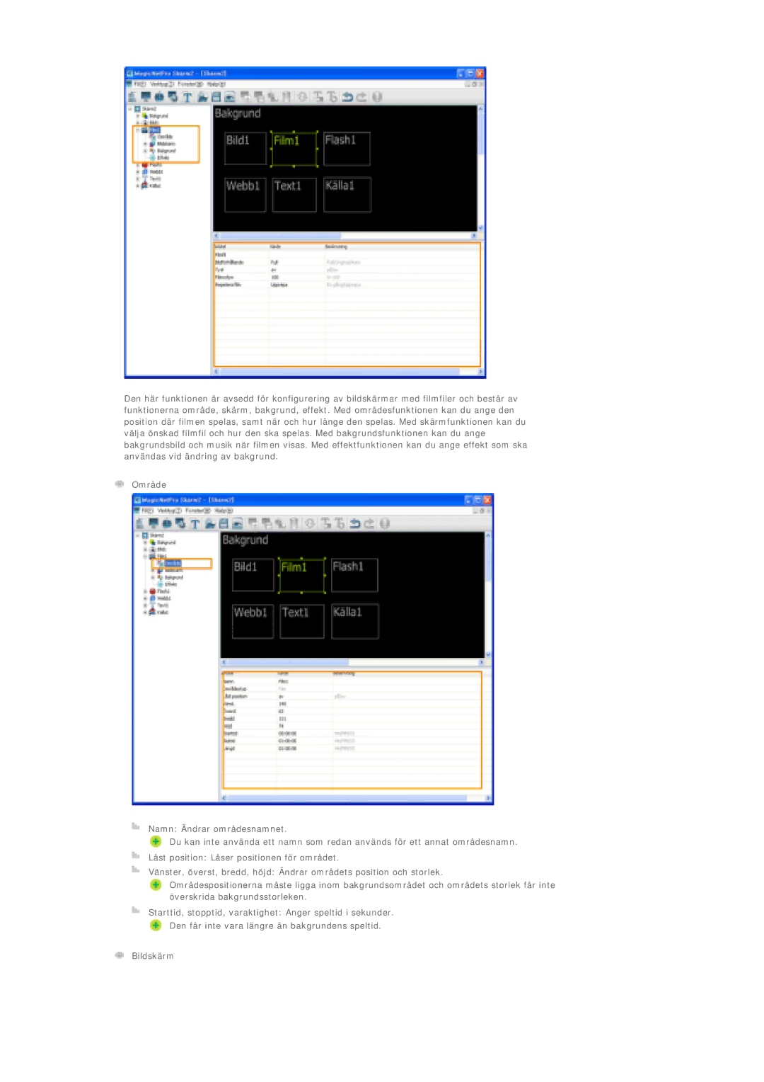 Samsung LS40BPTNB/EDC, LS46BPTNS/EDC, LS46BPPNB/EDC, LS40BPPNB/EDC, LS46BPTNB/EDC, LS46BPPNS/EDC, LS40BPPNS/EDC manual Bildskärm 