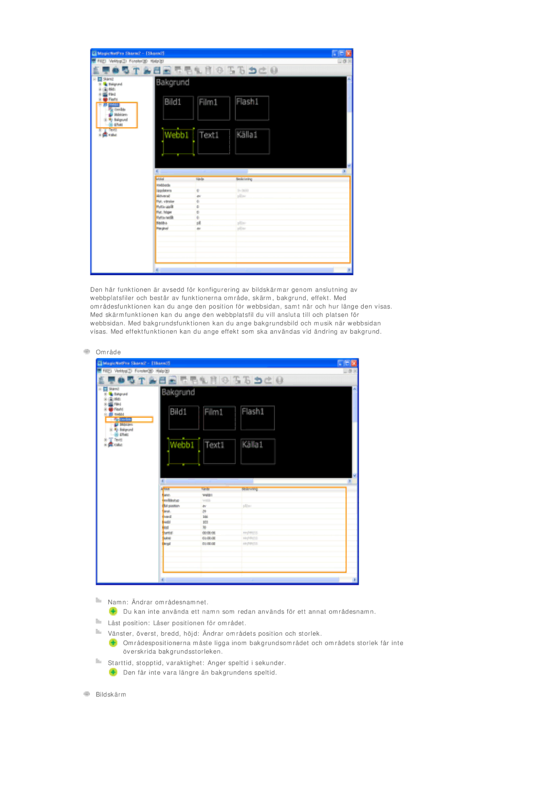 Samsung LS40BPTNB/EDC, LS46BPTNS/EDC, LS46BPPNB/EDC, LS40BPPNB/EDC, LS46BPTNB/EDC, LS46BPPNS/EDC, LS40BPPNS/EDC manual Bildskärm 