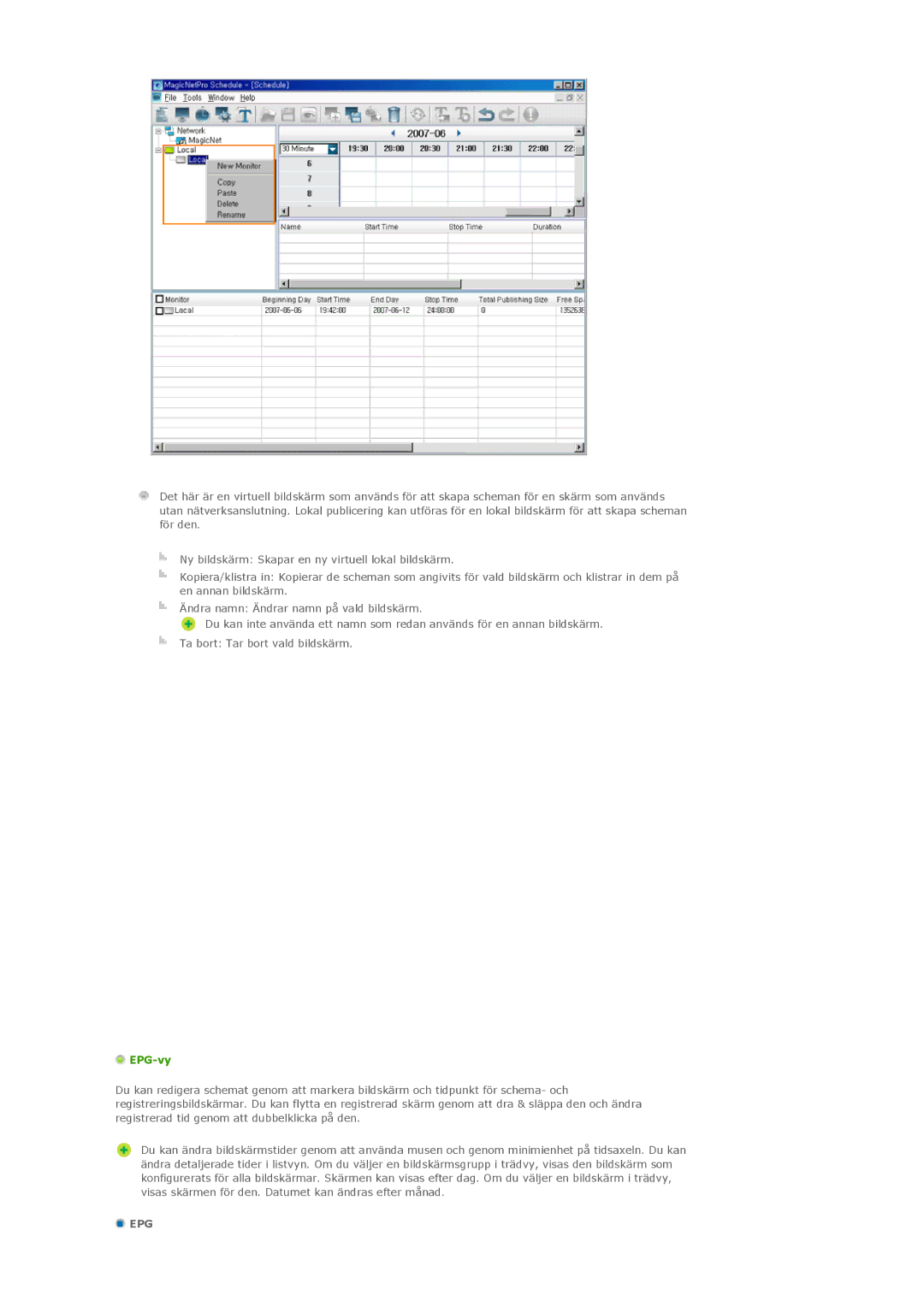 Samsung LS46BPPNB/EDC, LS46BPTNS/EDC, LS40BPTNB/EDC, LS40BPPNB/EDC, LS46BPTNB/EDC, LS46BPPNS/EDC, LS40BPPNS/EDC EPG-vy, Epg 