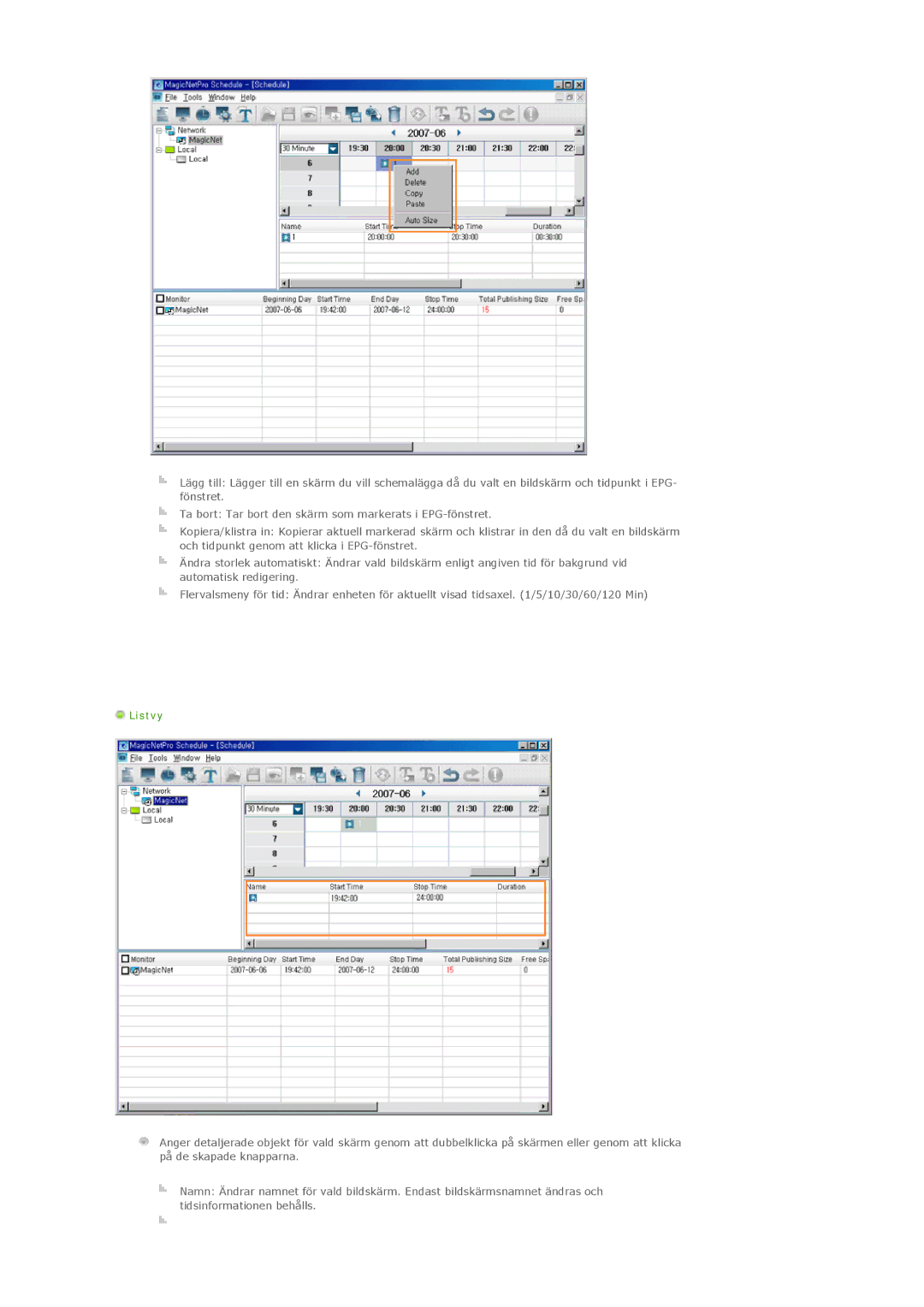 Samsung LS40BPTNB/EDC, LS46BPTNS/EDC, LS46BPPNB/EDC, LS40BPPNB/EDC, LS46BPTNB/EDC, LS46BPPNS/EDC, LS40BPPNS/EDC manual Listvy 