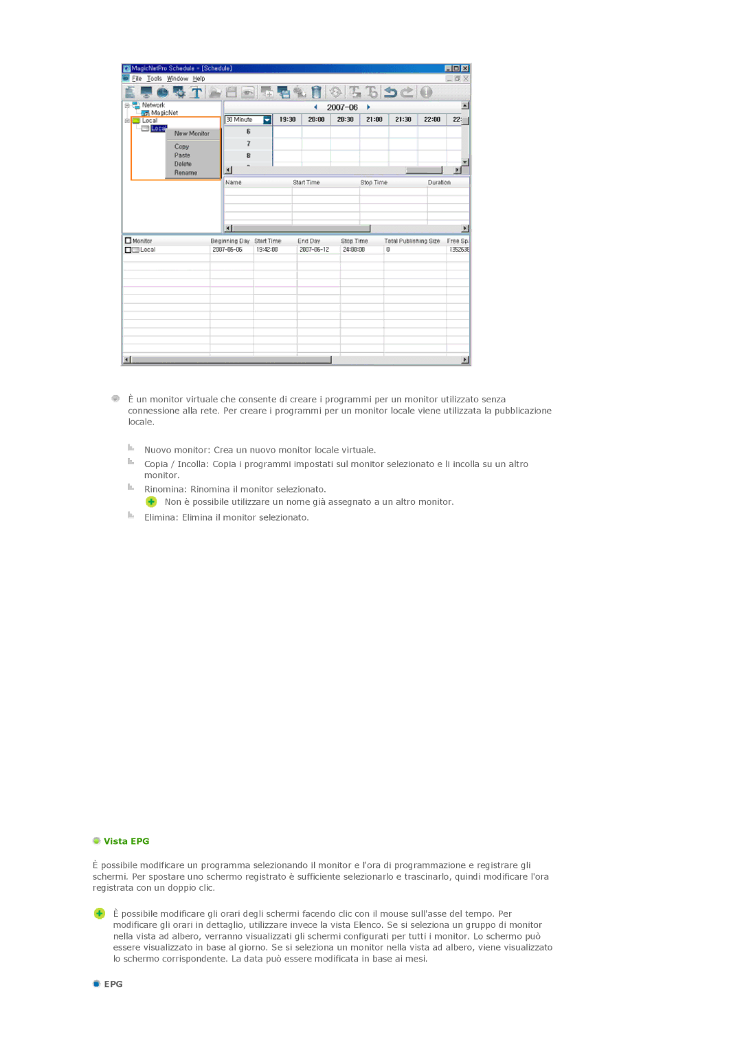 Samsung LS46BPPNB/EDC, LS46BPTNS/EDC, LS40BPTNB/EDC, LS40BPTNS/EDC, LS40BPPNB/EDC, LS46BPTNB/EDC, LS46BPPNS/EDC Vista EPG, Epg 