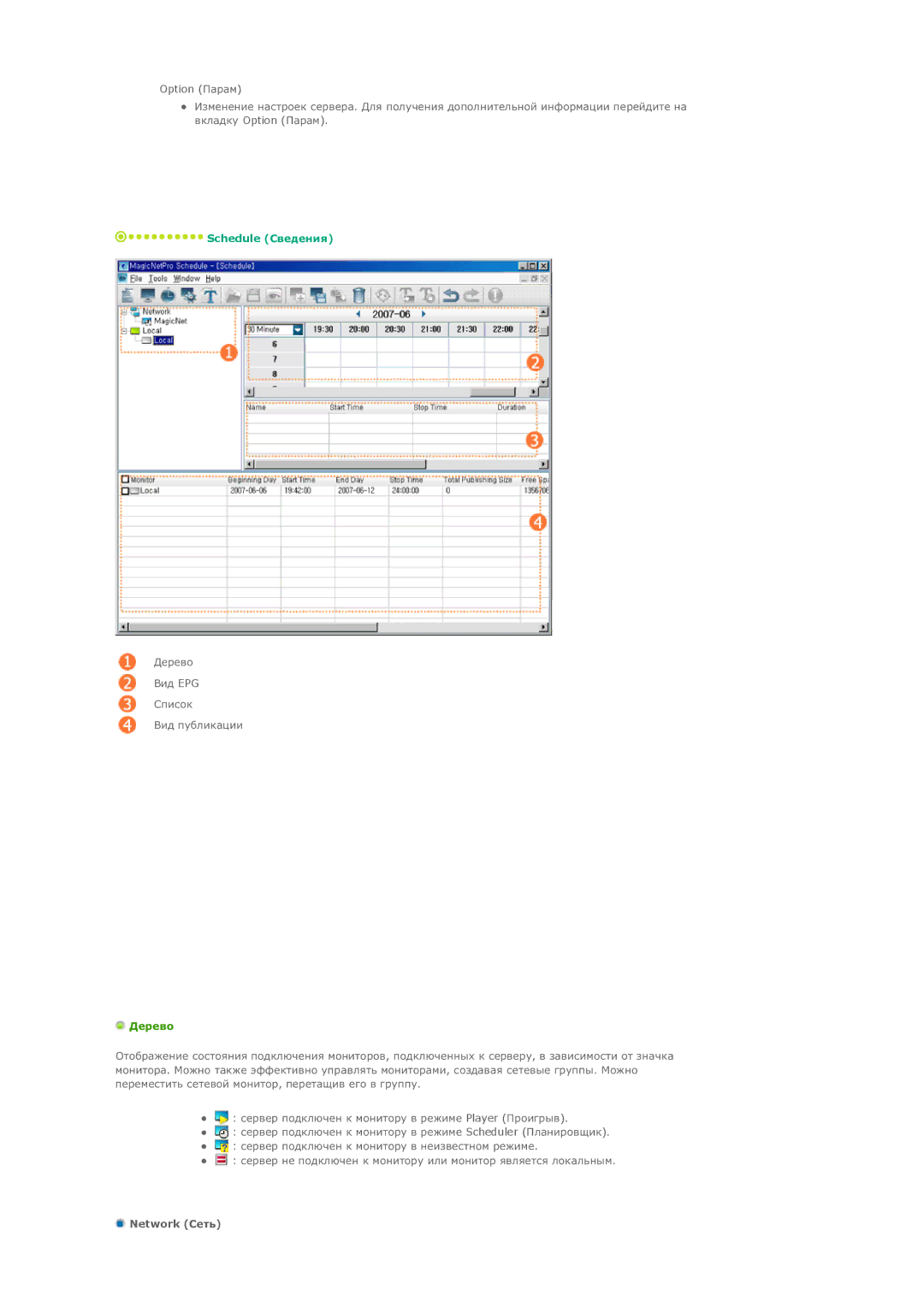 Samsung LS40BPTNB/EDC, LS46BPTNS/EDC, LS46BPPNB/EDC, LS40BPTNS/EDC, LS40BPPNB/EDC manual Schedule ǹȊȍȌȍȕȐȧ, Network ǹȍȚȤ 