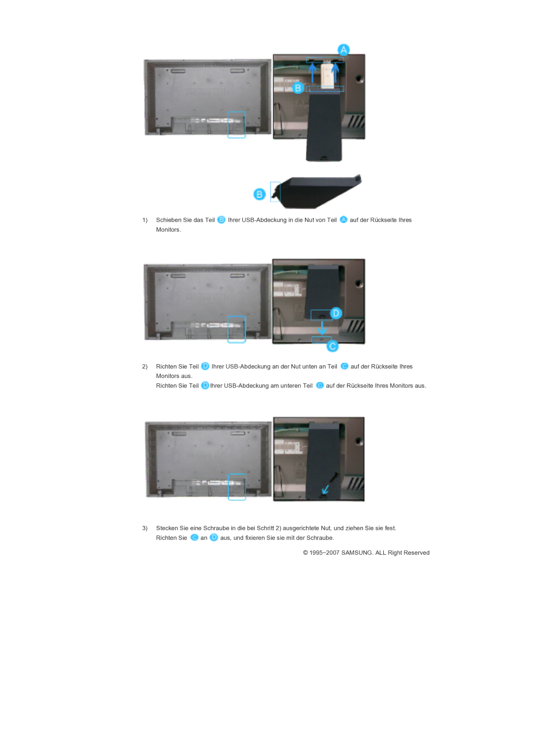 Samsung LS46BPTNS/EDC, LS46BPTNB/EDC manual 