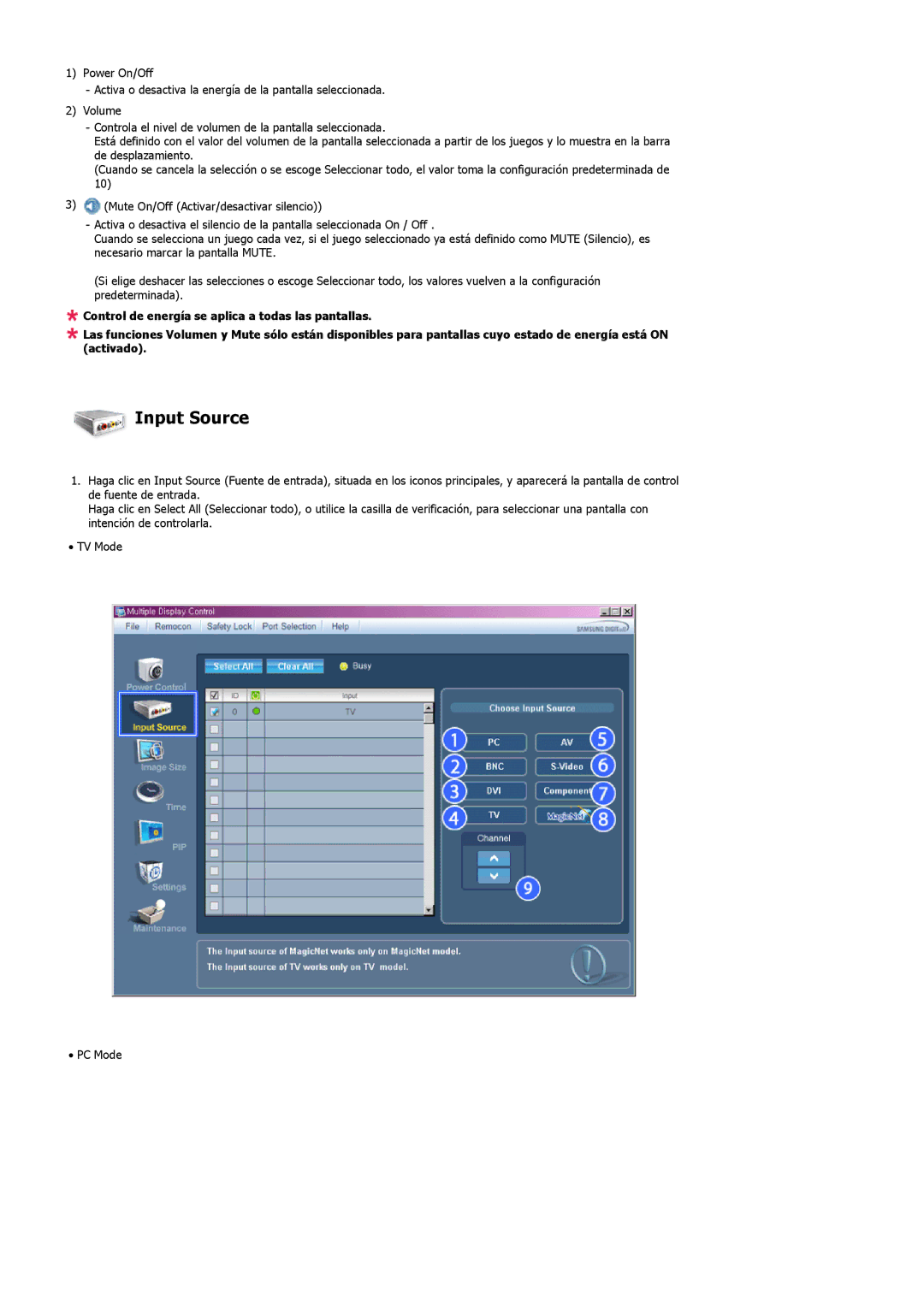 Samsung LS57BPHNB/EDC, LS57BPHNS/EDC, LS57BPPNS/EDC, LS57BPHNBF/EDC, LS57BPPNBF/EDC manual Input Source 