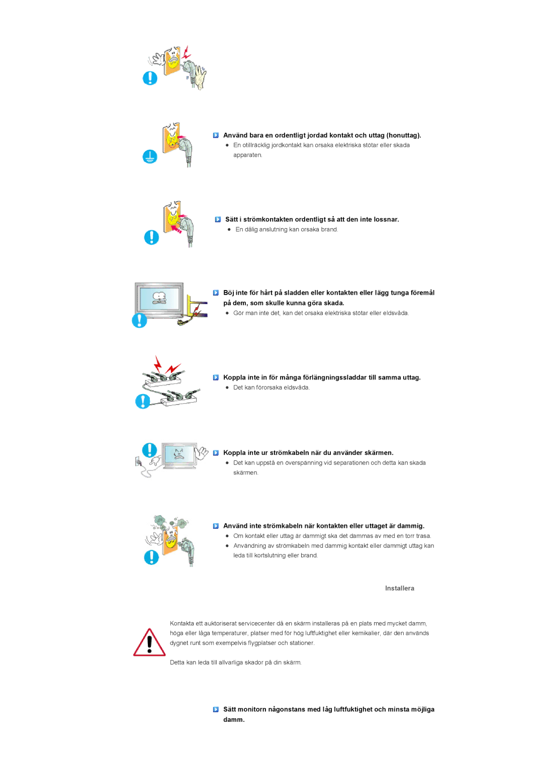 Samsung LS57BPHNB/EDC, LS57BPHNS/EDC, LS57BPPNS/EDC manual Installera 