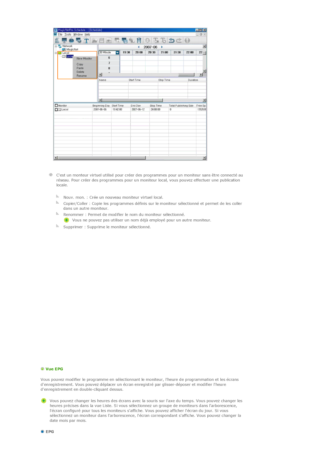 Samsung LS57BPTNBF/EDC, LS57BPTNS/EDC, LS57BPTNB/EDC manual Vue EPG, Epg 