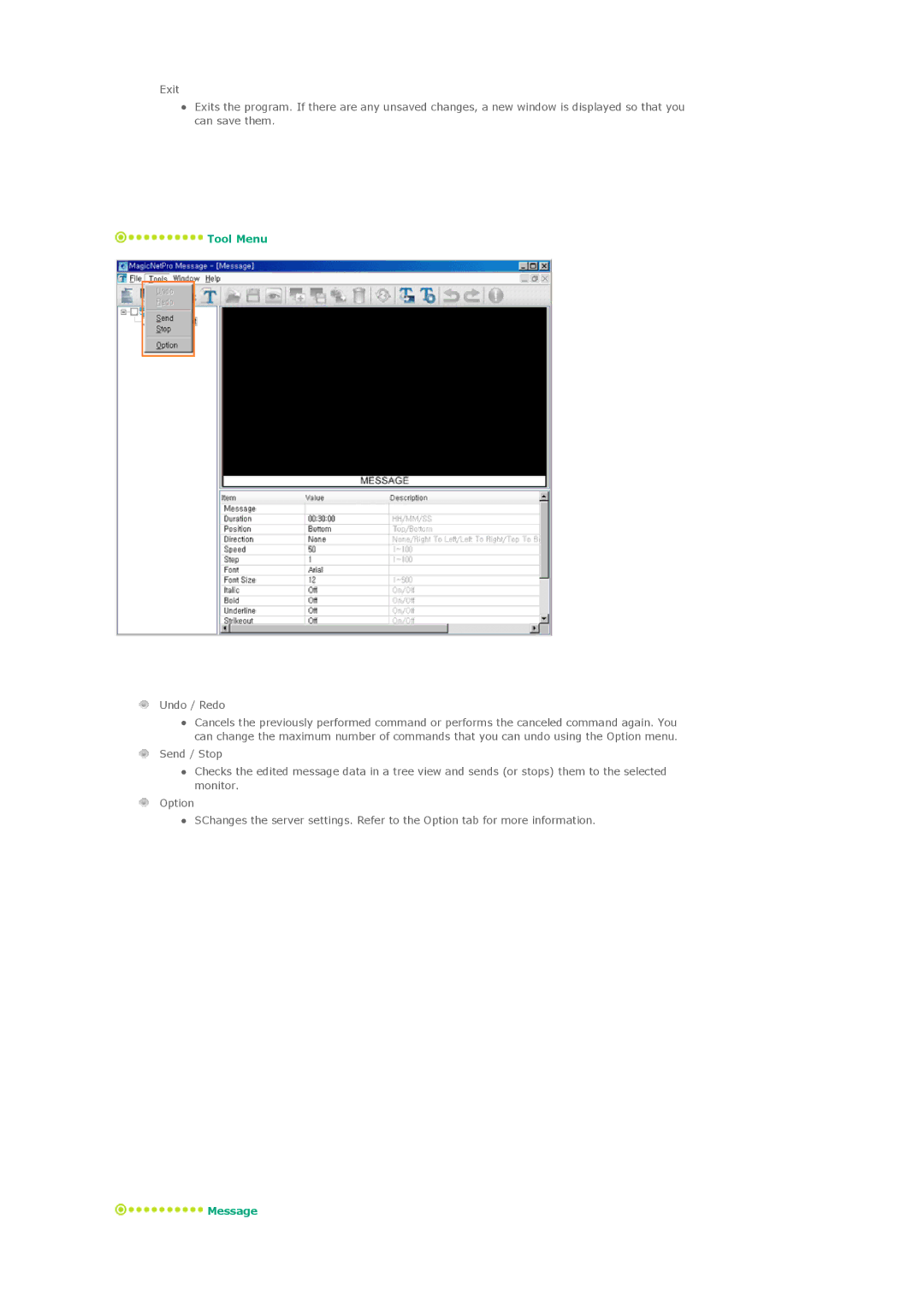 Samsung LS57BPTNS/EDC, LS57BPTNS/XSJ, LS57BPTNB/EDC, LS57BPTNBF/EDC manual Message 