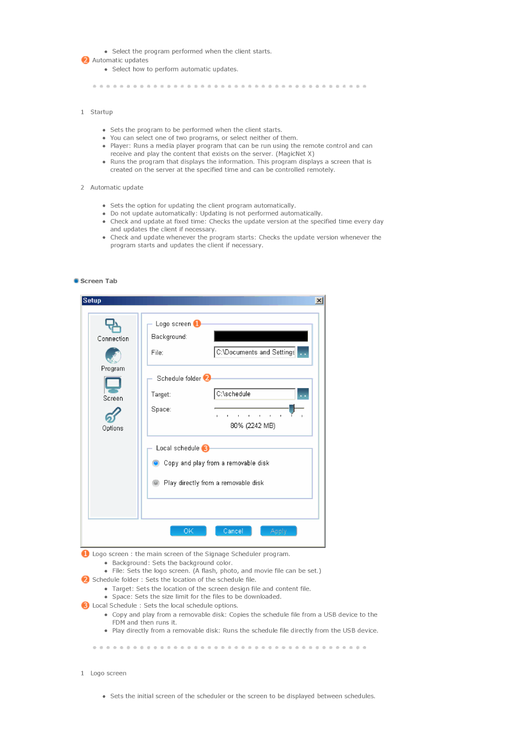 Samsung LS57BPTNB/EDC, LS57BPTNS/XSJ, LS57BPTNS/EDC, LS57BPTNBF/EDC manual Screen Tab 