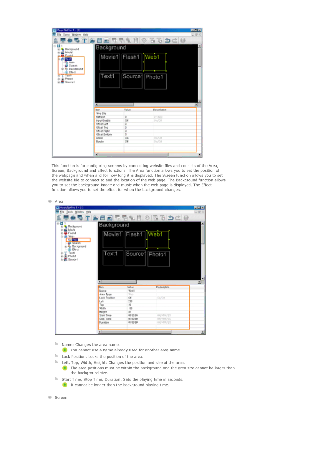 Samsung LS57BPTNB/EDC, LS57BPTNS/XSJ, LS57BPTNS/EDC, LS57BPTNBF/EDC manual Screen 