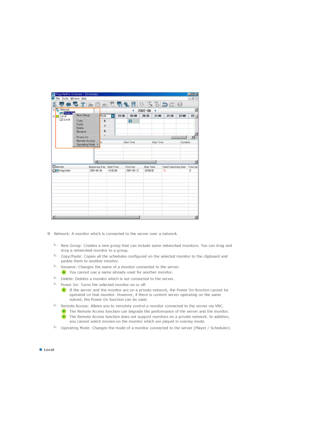 Samsung LS57BPTNB/EDC, LS57BPTNS/XSJ, LS57BPTNS/EDC, LS57BPTNBF/EDC manual Local 