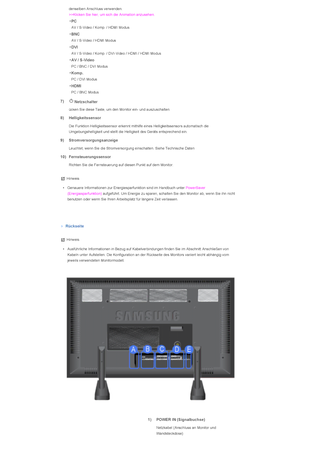 Samsung LS82BPTNB/EDC, LS70BPTNBF/EDC, LS82BPTNS/EDC, LS70BPTNB/EDC manual Bnc, Dvi, Hdmi 