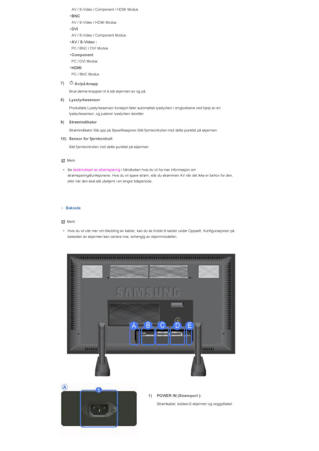 Samsung LS82BPTNB/EDC, LS70BPTNS/EDC, LS82BPTNS/EDC, LS70BPTNB/EDC manual Bnc, Dvi, Hdmi 