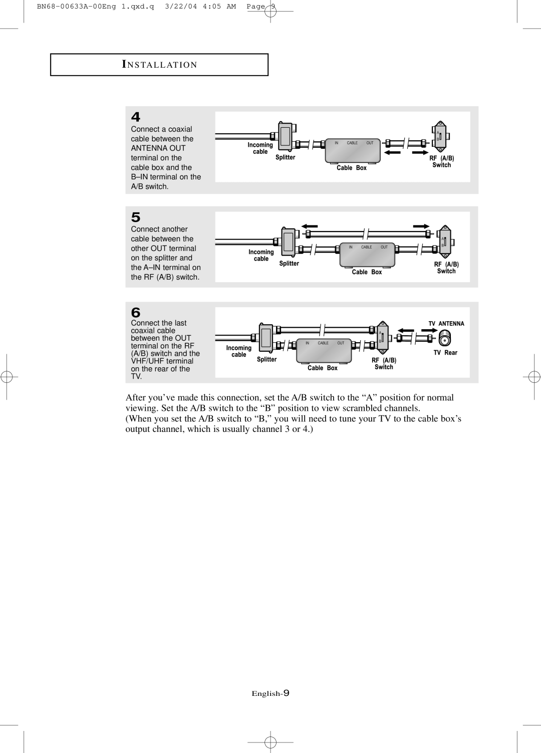 Samsung LT-P 1745, LT-P 1545, LT-P 2045 manual English-9 