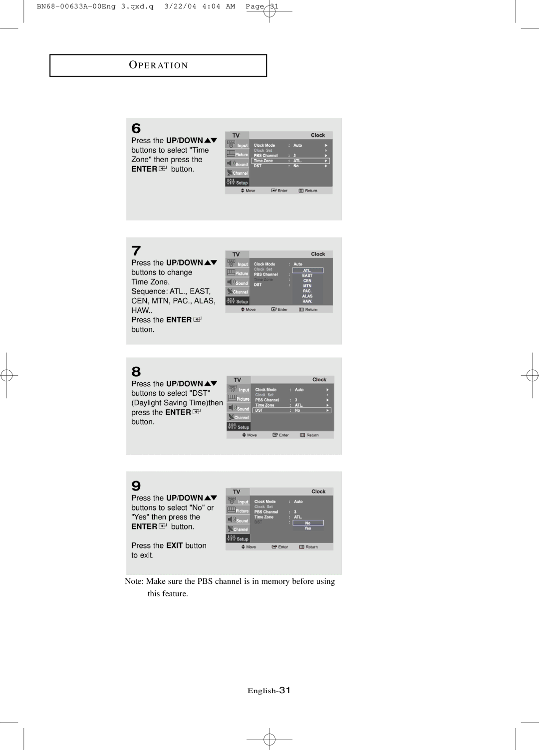 Samsung LT-P 1545, LT-P 1745, LT-P 2045 manual This feature 