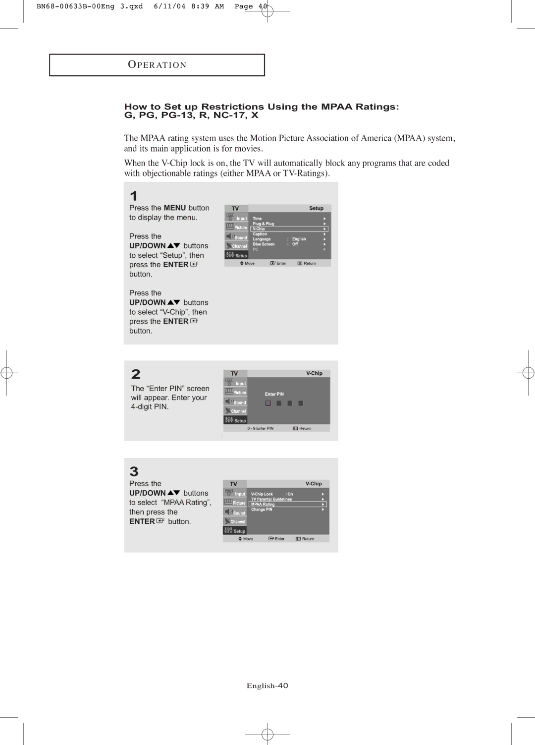 Samsung LT-P1545 manual English-40 