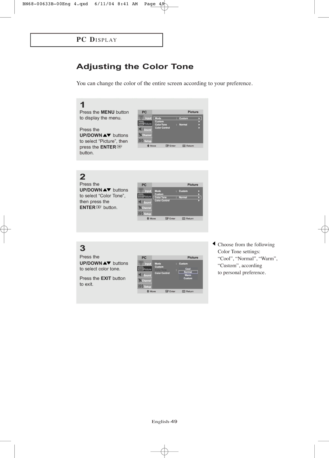 Samsung LT-P1545 manual English-49 