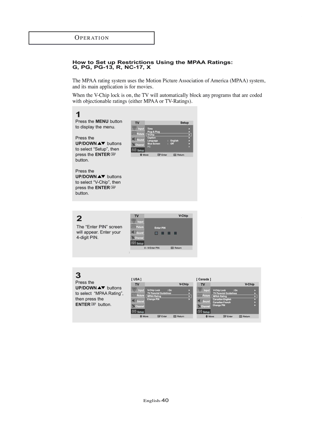 Samsung LT-P1745U manual English-40 